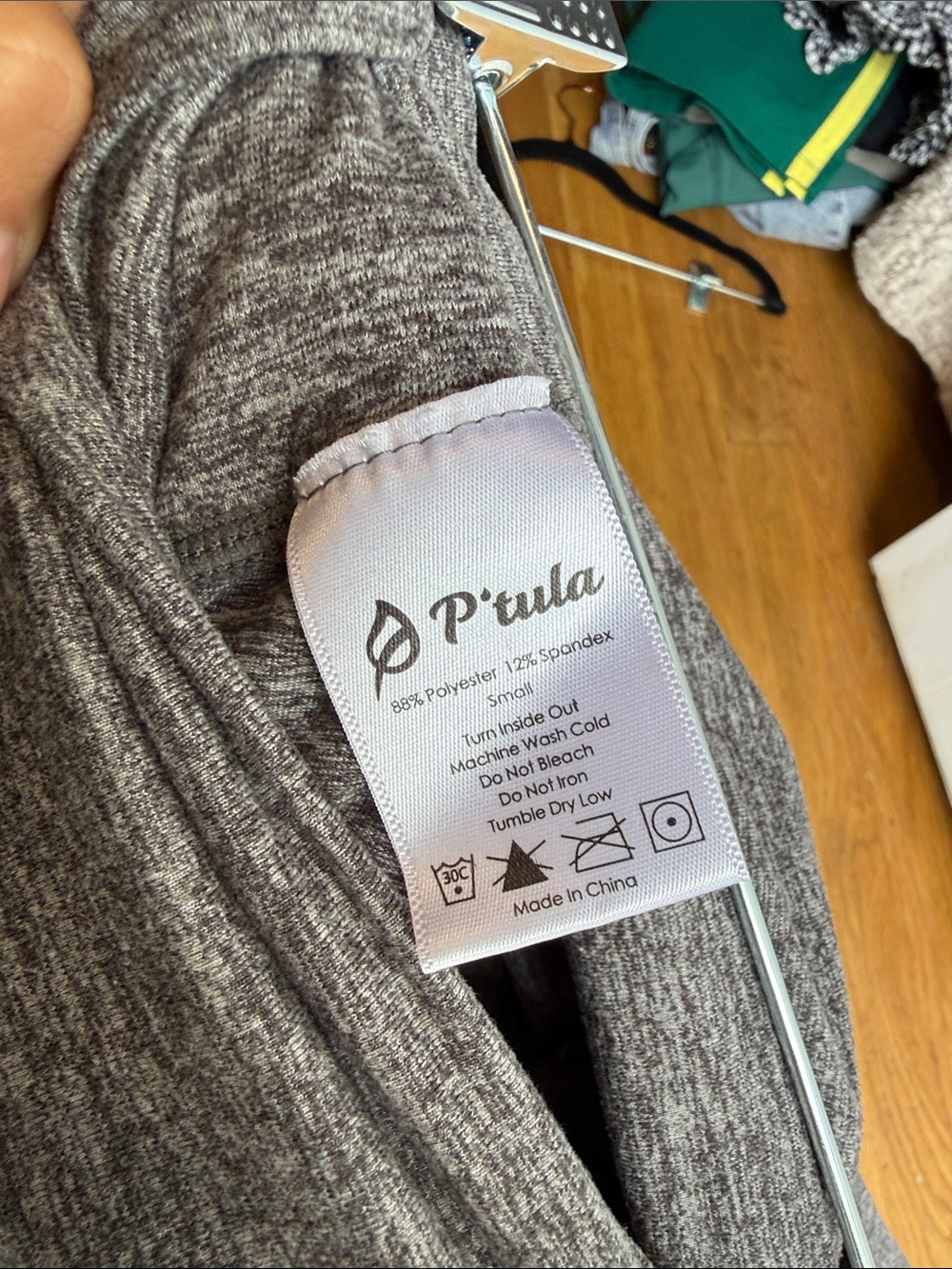 P'tula OG Bare Heather Gray Leggings - Picture 2 of 3
